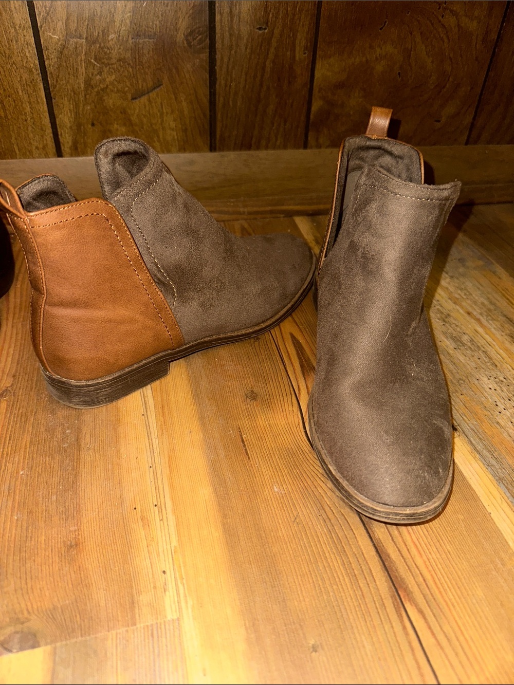 Kids Brown Suede Chelsea Boots - Classic Slip-On Style